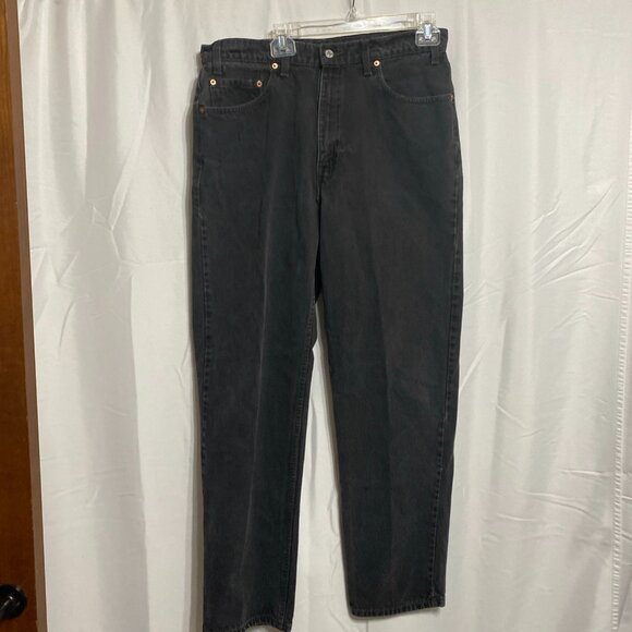 Levi's Relaxed Fit 550 36x34 Cotton Black Jeans Vintage Denim - Picture 1 of 6